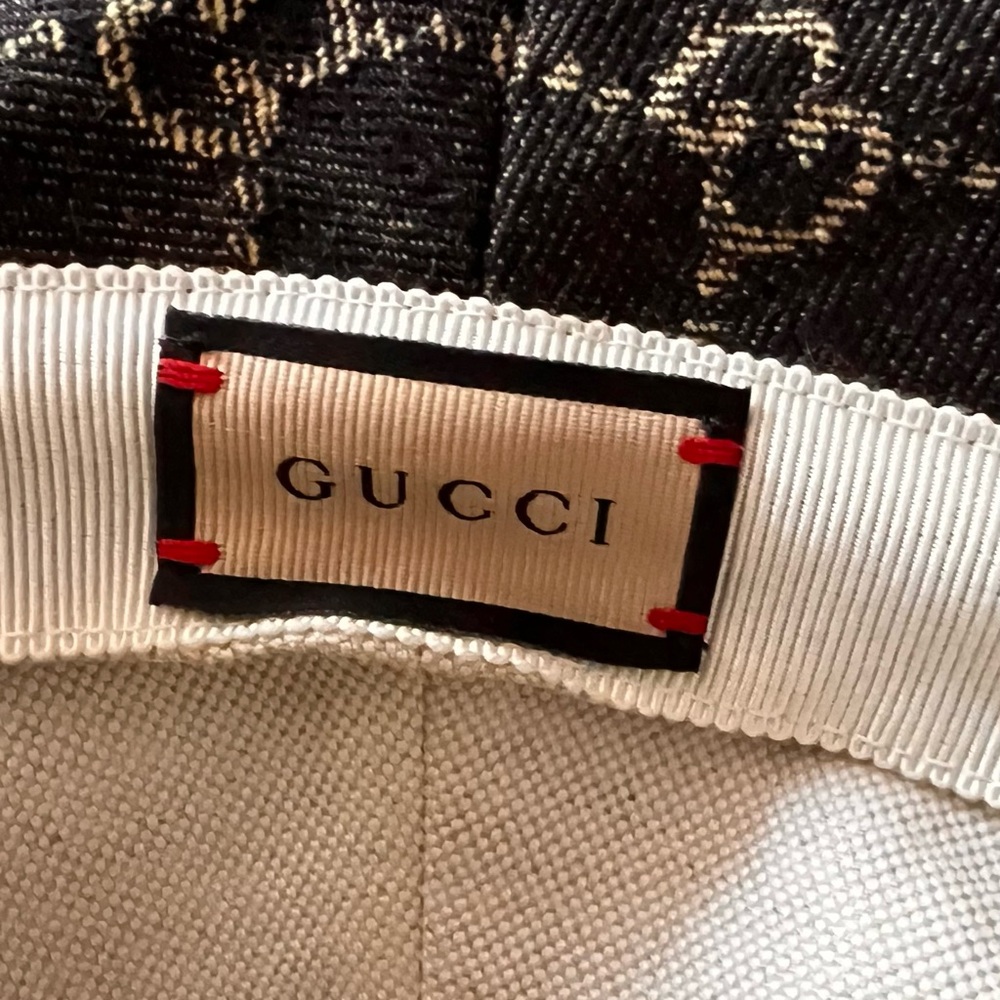 Gucci Signature Black and Brown Bucket Hat - Picture 11 of 14